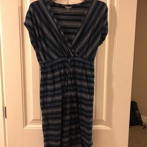 Eddie Bauer Blue Striped Dress
